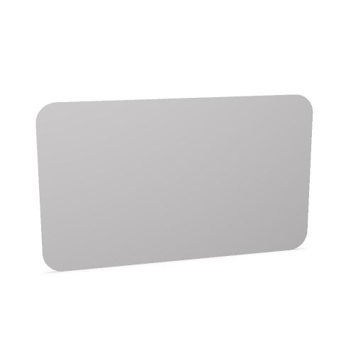 Curve whiteboard, 118x198 cm