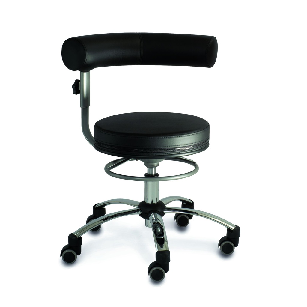 Kleuraccent zit & rug (kunstleder): Zwart