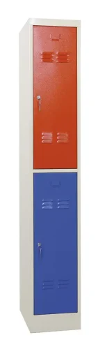 25 x 50 x 180 cm (BxDxH) - 2 compartiment, korte deuren