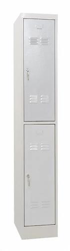 25 x 50 x 180 cm (BxDxH) - 2 compartiment, korte deuren