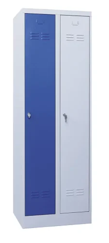 50 x 50 x 180 cm (BxDxH) - 2 compartimenten, lange deuren
