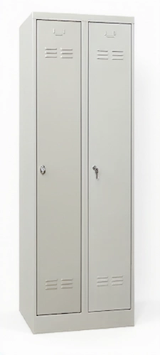 50 x 50 x 180 cm (BxDxH) - 2 compartimenten, lange deuren