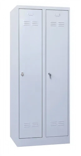 60 x 50 x 180 cm (BxDxH) - 2 compartimenten, lange deuren