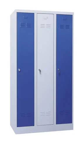75 x 50 x 180 cm (BxDxH) - 3 compartimenten, lange deuren