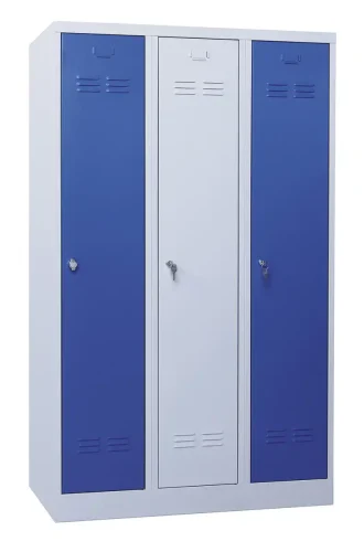 90 x 50 x 180 cm (BxDxH) - 3 compartimenten, lange deuren