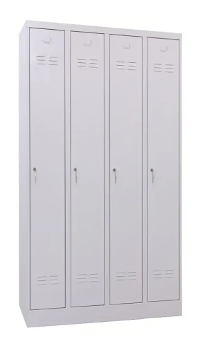 100 x 50 x 180 cm (BxDxH) - 4 compartimenten, lange deuren
