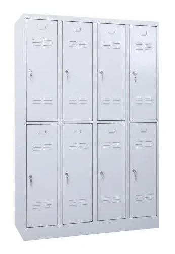 120 x 50 x 180 cm (BxDxH) - 8 compartimenten, korte deuren