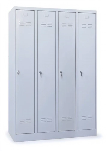 120 x 50 x 180 cm (BxDxH) - 4 compartimenten, lange deuren