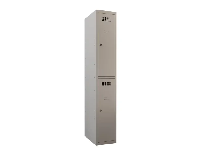 30 x 50 x 180 cm (BxDxH) - 2 compartiment, korte deuren