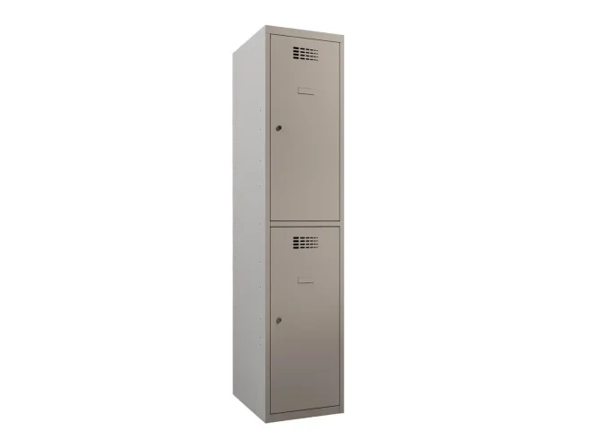 40 x 50 x 180 cm (BxDxH) - 2 compartiment, korte deuren