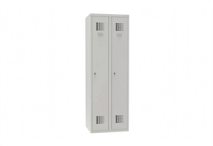 60 x 50 x 180 cm (BxDxH) - 2 compartimenten, lange deuren