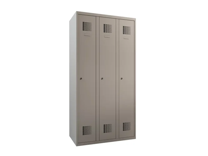 90 x 50 x 180 cm (BxDxH) - 3 compartimenten, lange deuren