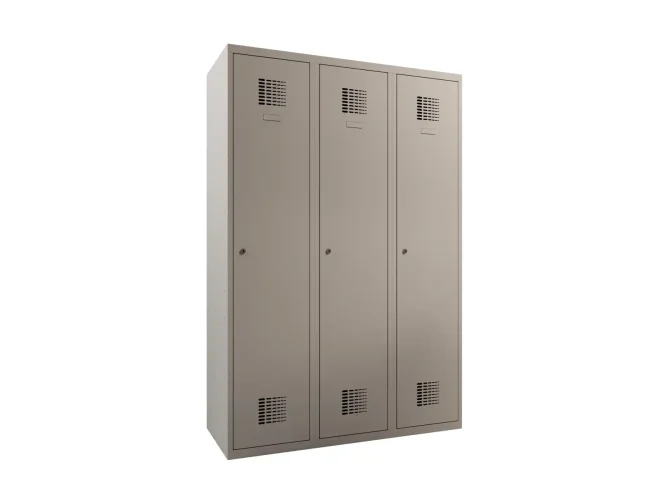 120 x 50 x 180 cm (BxDxH) - 3 compartimenten, lange deuren