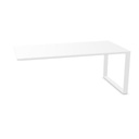 desk with glass top with open leg W. 180  H. 74  D. 90 