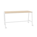 High table on castors with brake - H. 107 W. 210,4  H. 107  D. 90 