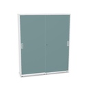 Storage units with sliding doors W. 136,5  H. 164,5  D. 40,4 