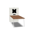 Media Wall - To be completed with table (MANDATORY) - For tables H. 75 (A) and H. 107 (B) - TV bracket included - 2 power sockets UNEL, 1 HDMI socket, 2 USB (A+C) - L.100 / D.35 / H.160