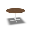 Round meeting table on metal column W. 120  H. 74  D. 120 