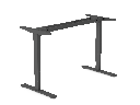 Flexframe enkel bureau exclusief blad, elektrisch verstelbaar 65 - 130 cm, incl. memoryfunctie