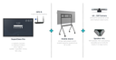 Smart Meeting Solution: 75" mobiele bundel (medium ruimtes tot 6m diep)