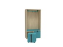 Cube Locker - garderobe met zitelement en poefs