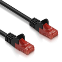 Patchkabel U/UTP kabel Cat 6 PVC Zwart  0,5