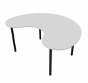 Hoefijzer tafel - blad in melamine