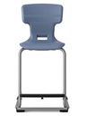 Kiboo 4-pootsstoel met voetensteun - pakket 3 stuks - blauw
