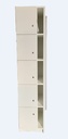 Lockerkast met postvakken - 5 OH - wit decor