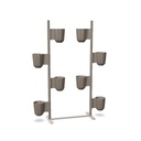 GUFO PLANTERS KIT 1: 2 COL. PLANT. 8 POTS:8 SWIVEL POTS