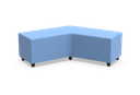 Poef soft seating in kunstleder -  boomerang : 143 x 105 cm  (B x D)